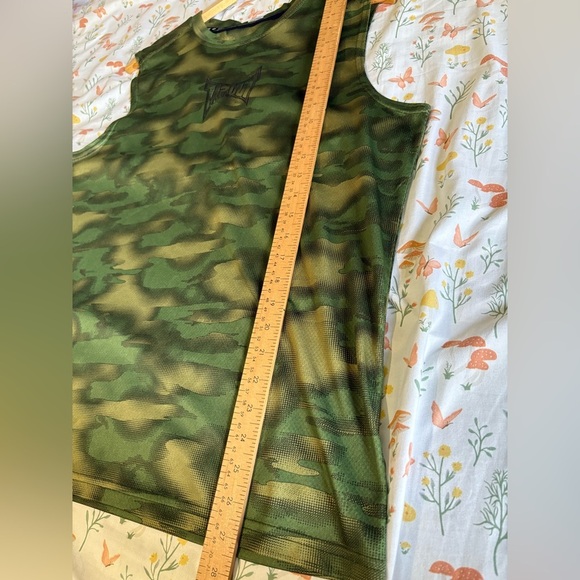 Tapout camo crew neck muscle tank WWE size large green - Picture 7 of 9
